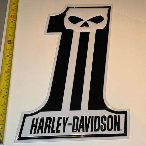 Rare Vintage Harley-Davidson Metal Sign - Iconic Collectible Punisher Classic - Picture 5 of 5